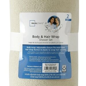 Mainstays Body & Hair Wrap Shower Set